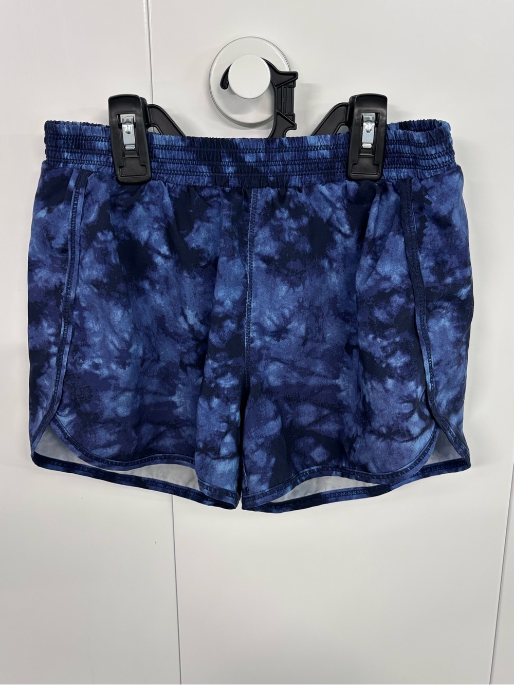 Old Navy Active Stretch Tech Blue Camouflage Shorts Girls Size Large